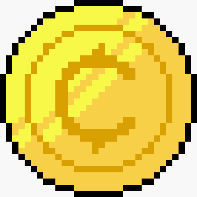 Пиксель донат. Монетка 2д спрайт. Пиксельная Золотая монета. Монетка из пикселей. Золотые монеты пиксель.